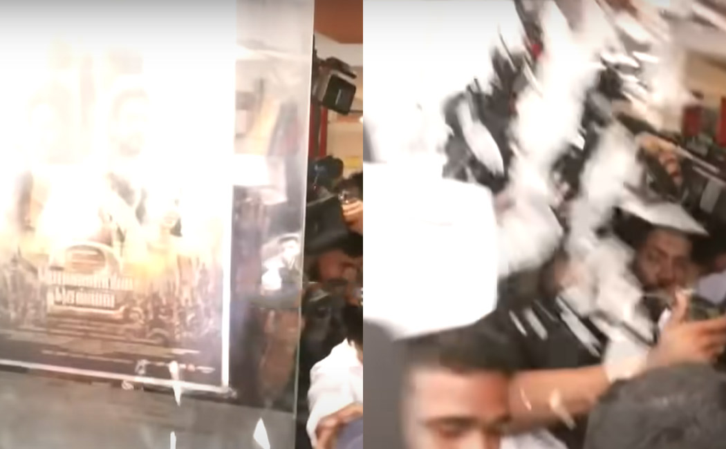 ponniyin selvan 2 theatre glass accident while karthi visiting