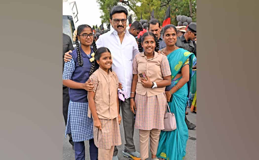 CM MK Stalin gets a rousing welcome
