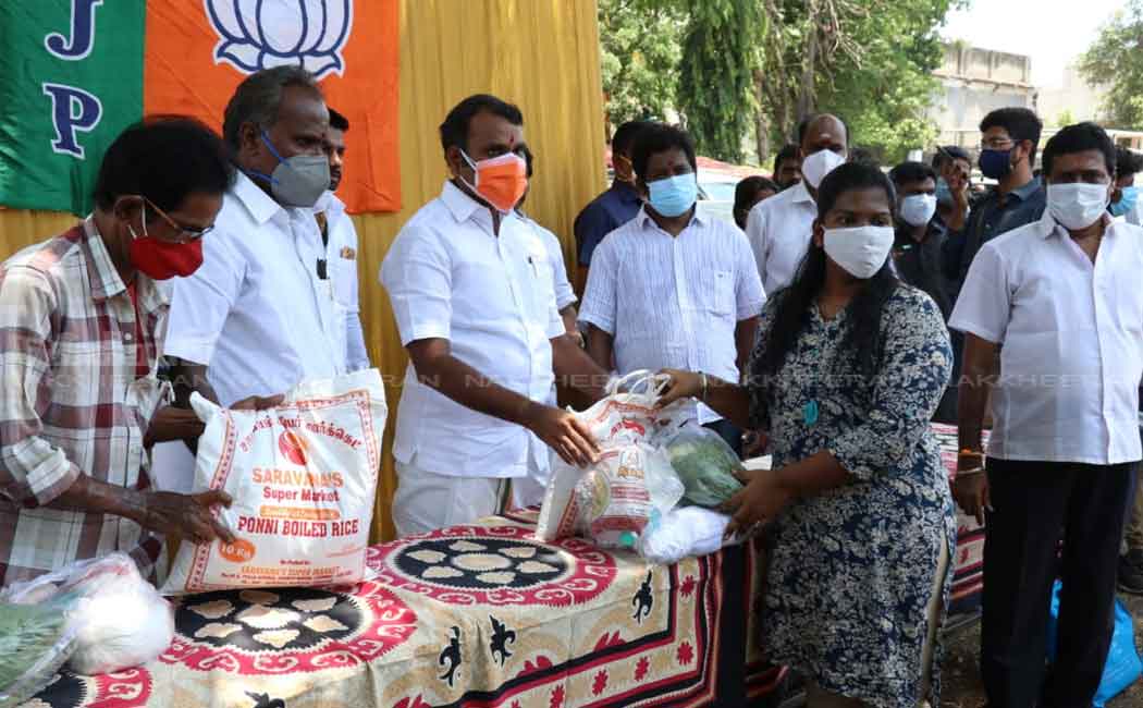 L. Murugan provided welfare assistance on behalf of the BJP