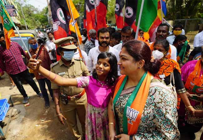 sundar.c bjp leaders election campaign