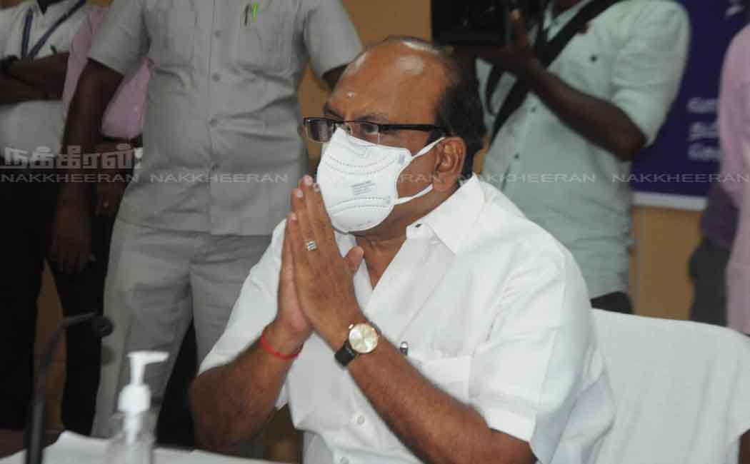 Minister anbarasan held a review meeting on the projects