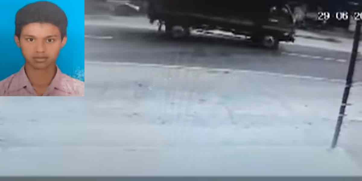 Schoolboy after speeding on bike ... CCTV footage goes viral!