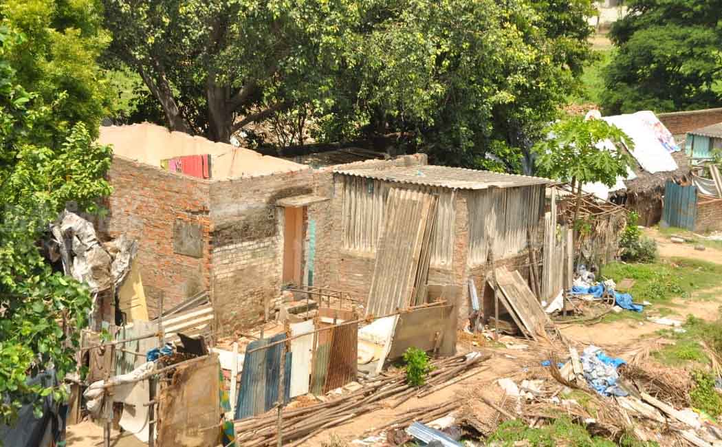 Naduvangarai area people relocated to slum boarding