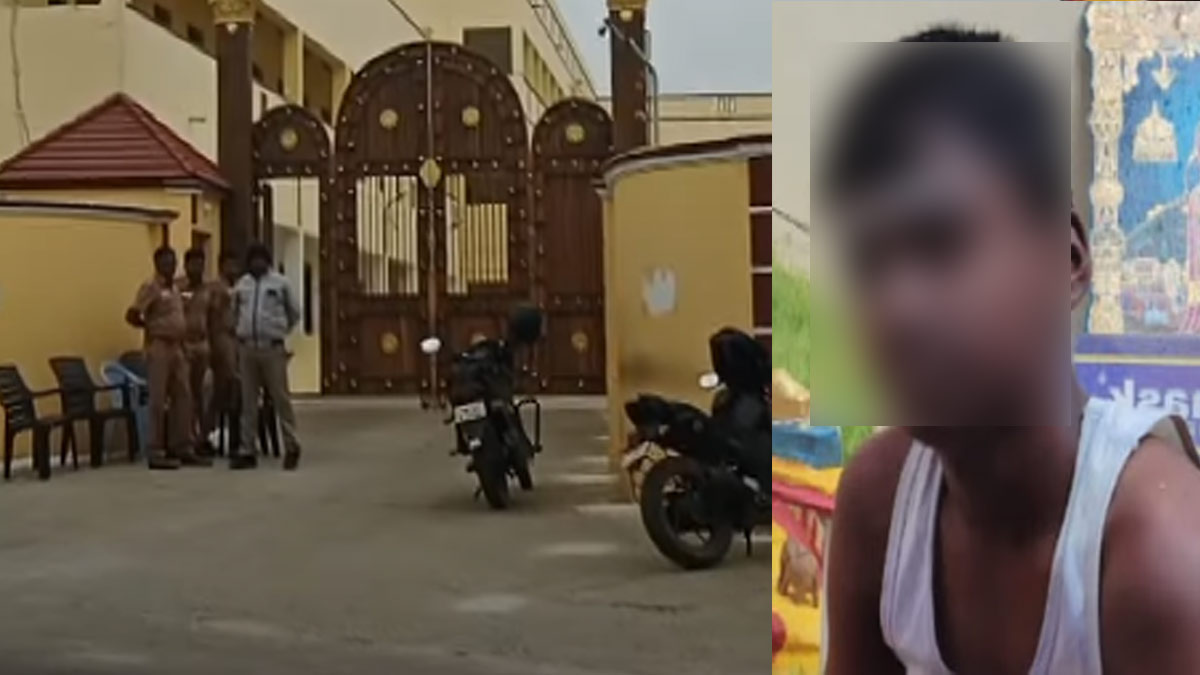 Student confined to reform school; school operated with police protection