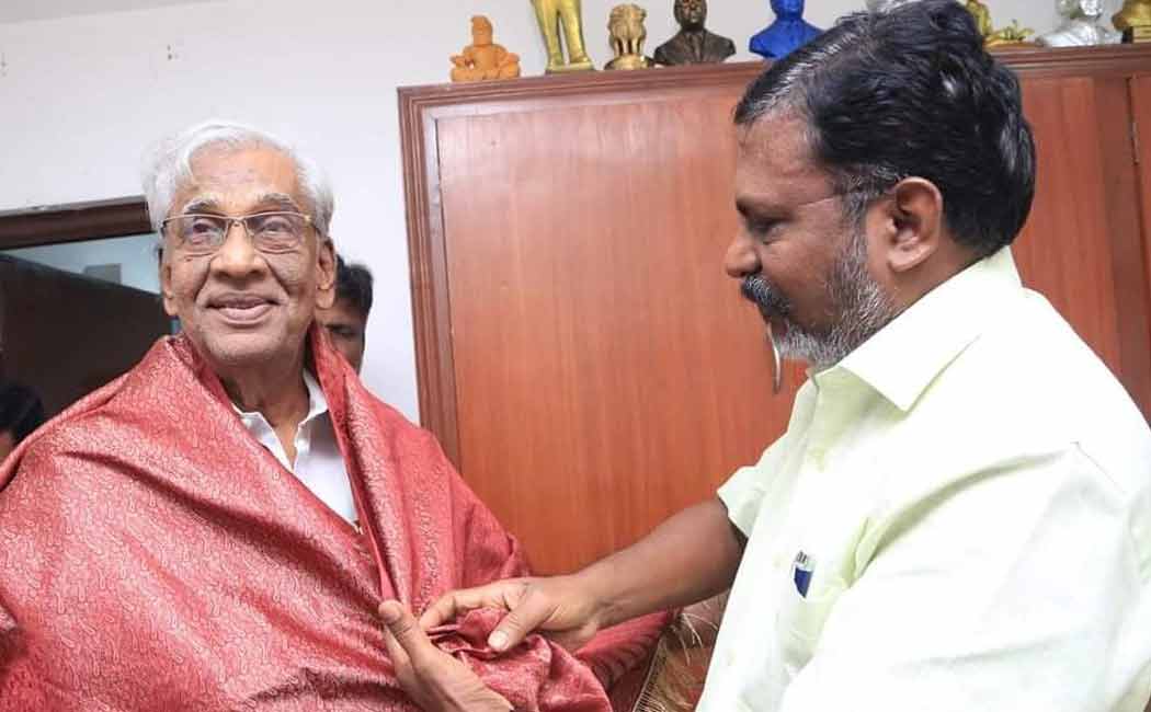 producer k rajan meet thirumavalavan mp
