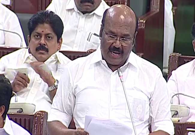 tamilnadu assembly minister jayakumar speech