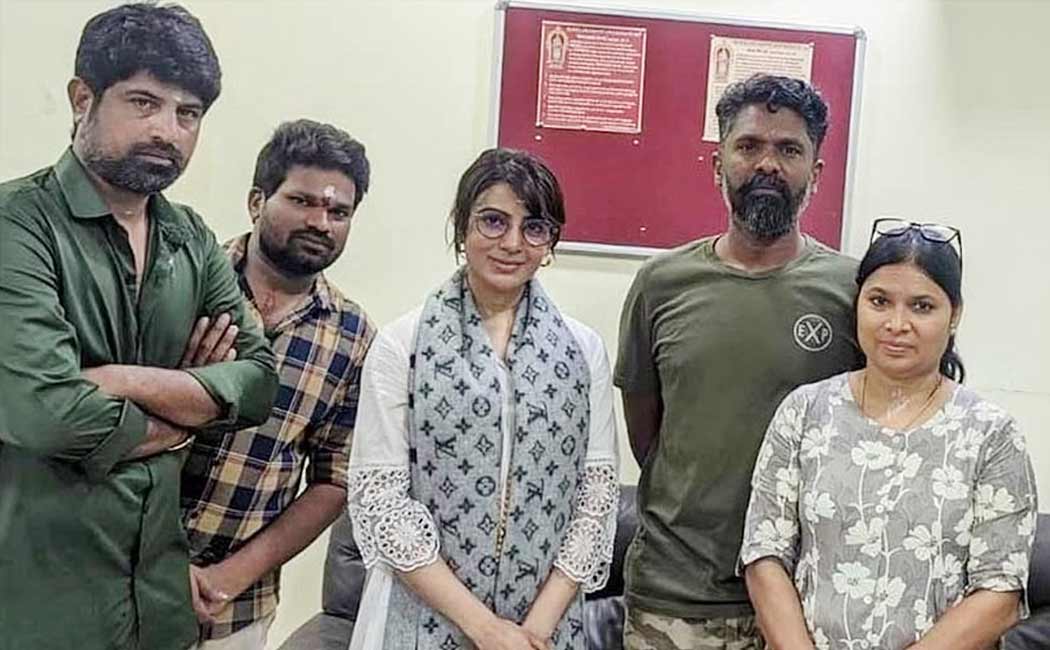 samantha visited palani murugan temple
