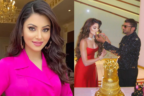 Urvashi Rautela cuts 24-carat gold cake with Honey Singh gets criticise