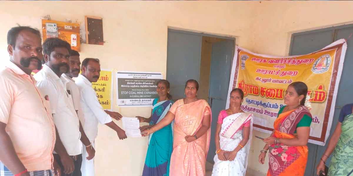 Resolution in Gram Sabha meetings against NLC