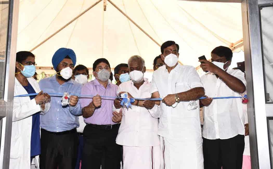 New Extra Corona Treatment Center Opening .... Visited Party Executives! (Pictures)