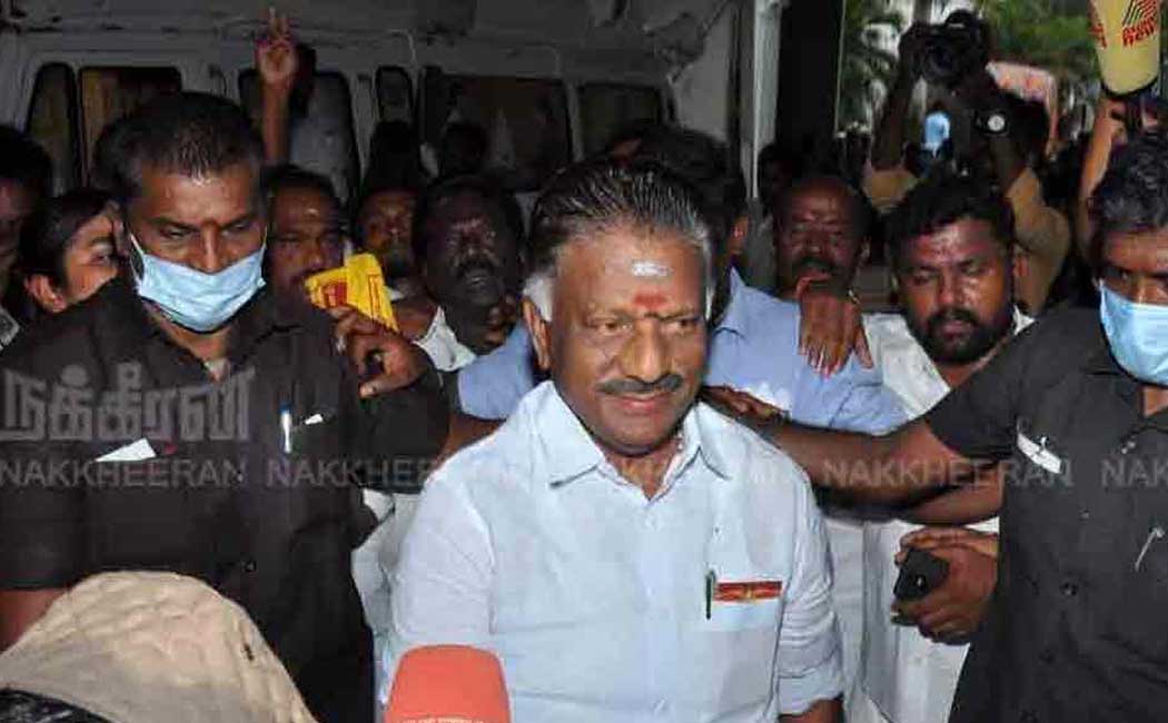 Adjournment of case against O. Panneerselvam