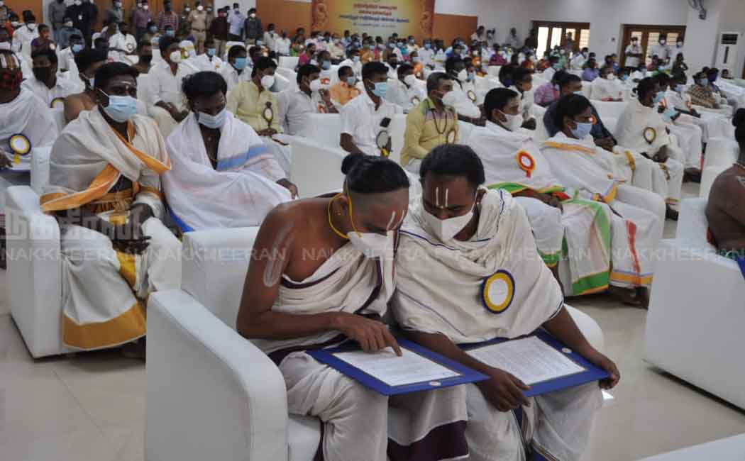 58 people can be ordained under the scheme 'All castes can become priests'!