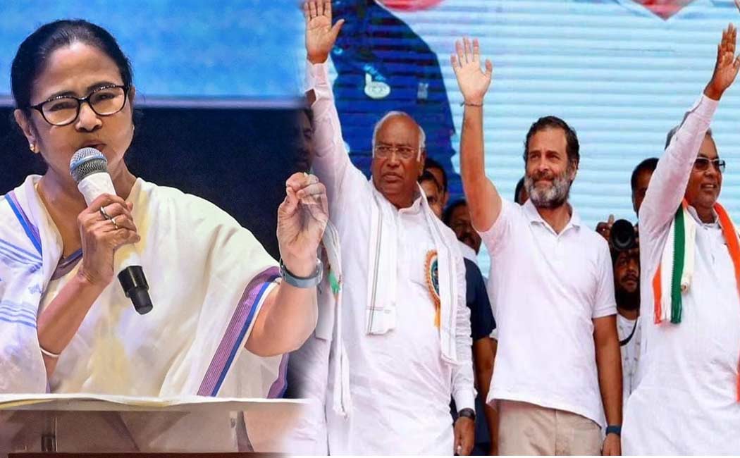 Chief Minister Mamata has said that she supports the Congress in Karnataka