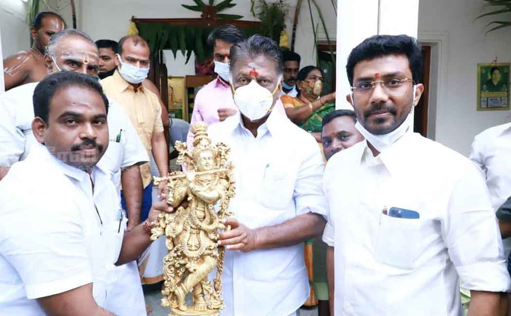 OPS birthday celebration in theni
