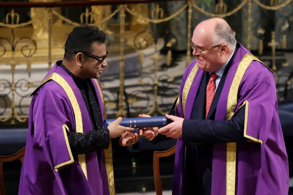 ar rahman honorary as president of trinity laban