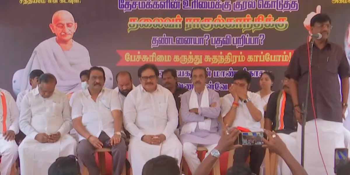 Congress party struggle in Tamil Nadu
