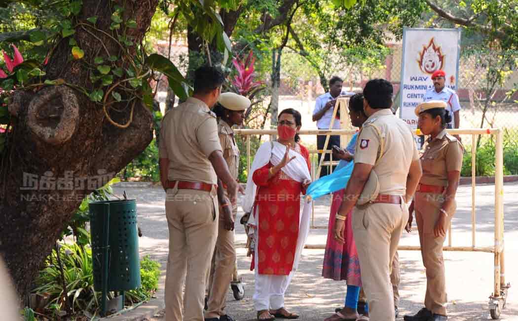 thiruvanmiyur kalakshetra academy increased police protection