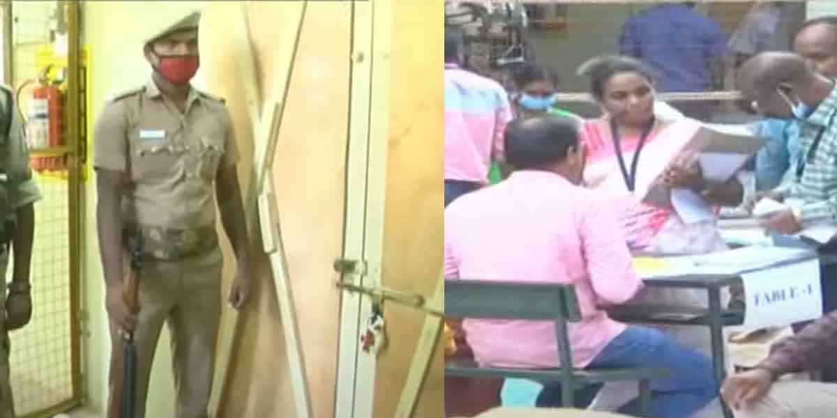 3 tier police security at counting centers!