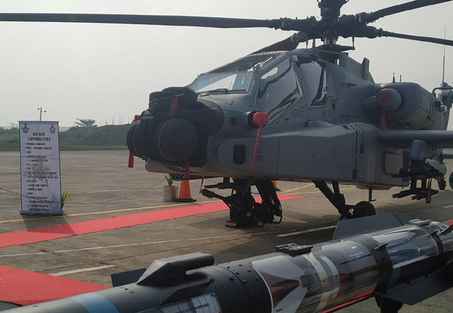apache ah64e helicopters india punjab pathankot airforce ceremony