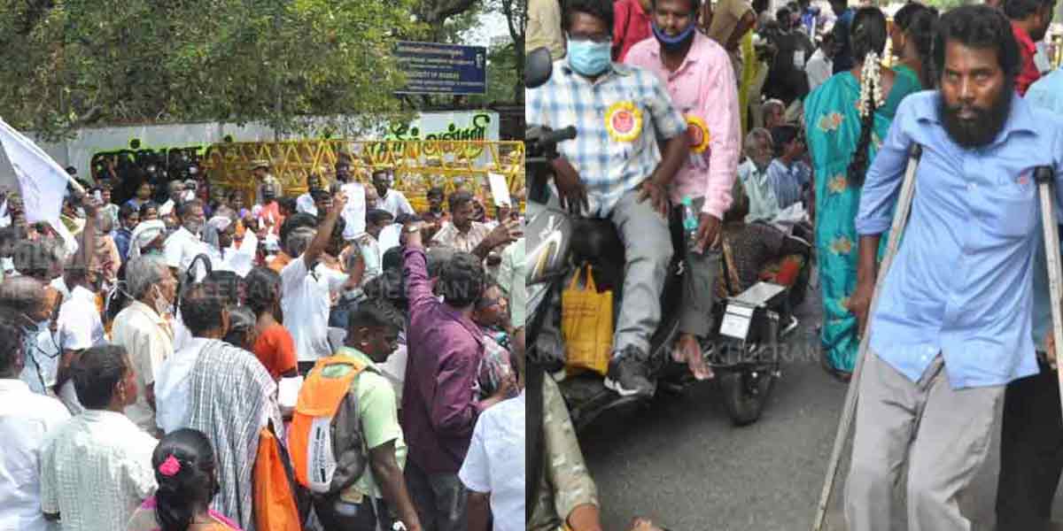 The Tamil Nadu government called for talks in just two hours ... the disabled who gave up the struggle!
