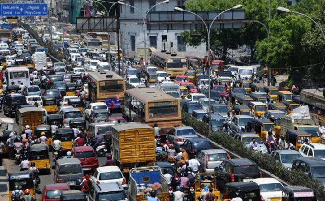 Change in traffic in Chennai; Ban on heavy vehicles