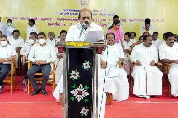 "Government hospital to be set up in Rishivandiyam constituency" Minister A.V. Velu