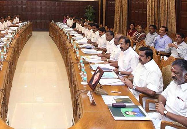 tamilnadu cabinet meeting held on tomorrow