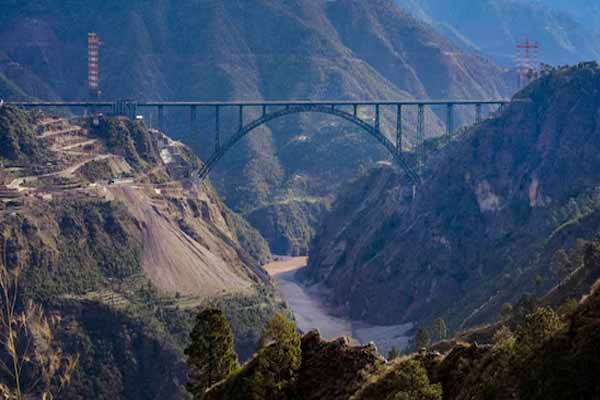 World's highest railway chenab bridge inaugurated by PM Modi in jammu kashmir