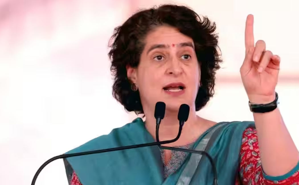 Priyanka Gandhi criticized BJP at telangana