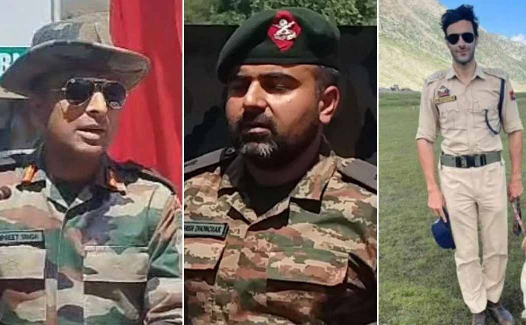 3 army officers passed away in kashmir