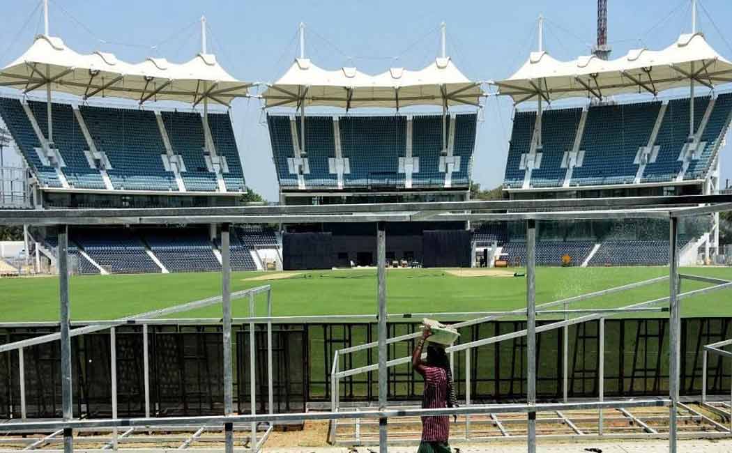 A stand in the name of the artist at the Chepauk Cricket Ground