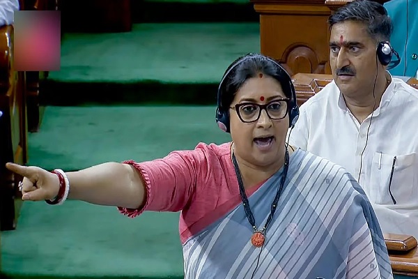 Congress Speaker chandrasekaran commented on Smriti Irani