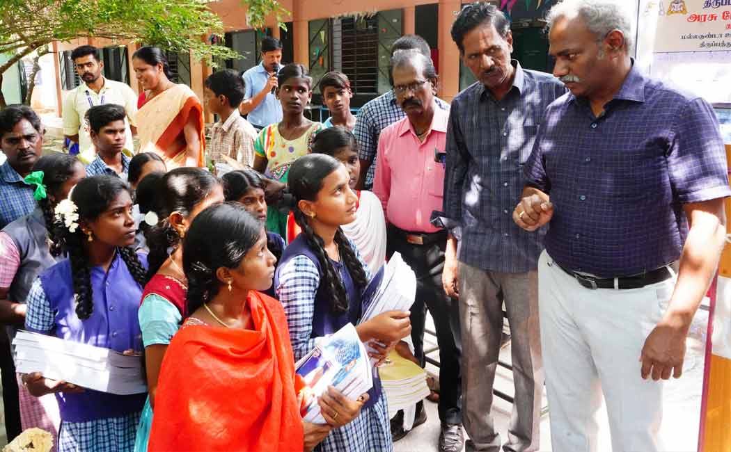 collector brought the dropout students to school in his car