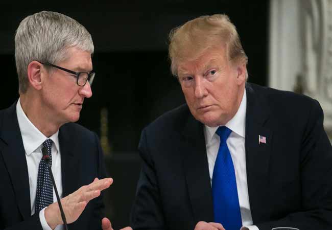 Donald Trump stands against India and Request to Apple CEO