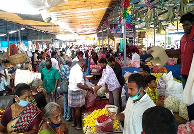 coronavirus positive cases salem district voc market closed
