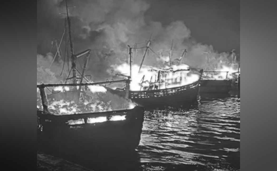 Terrible fire at fishing port release of reason