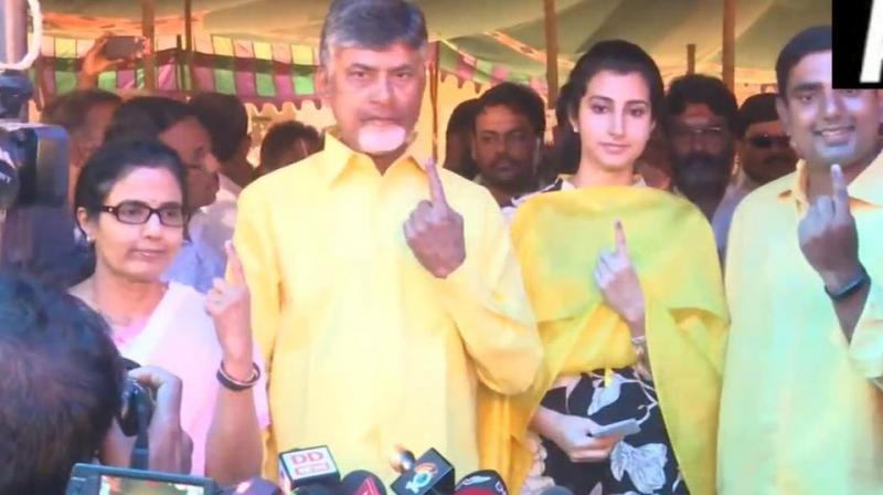 chandrababu naidu writes election commision to conduct re election