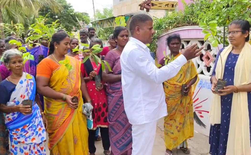 Panchayat president who has been making green revolution for 5 years