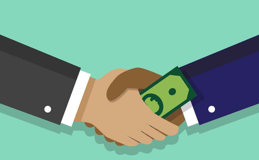 Government employee fired for taking bribe