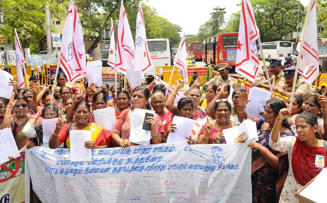 all india democratic womens association one lakh signature