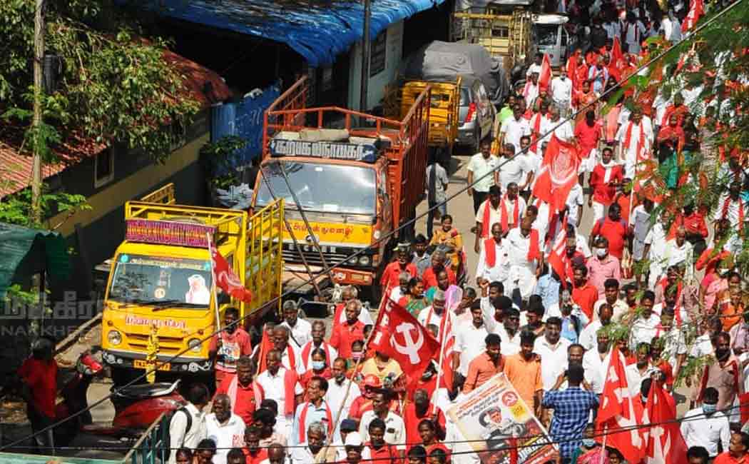 cpi chief nallakannu ayya participated in governor issue