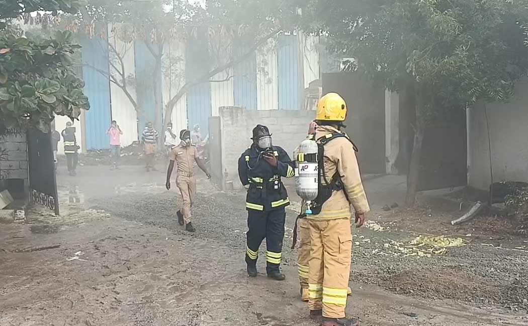 Acid tank burst accident in chemical factory
