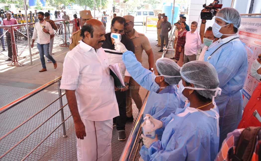 Corona safety arrangements at Tamilnadu assembly