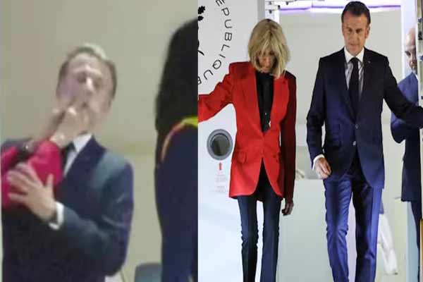 French president smack in the face by his Wife
