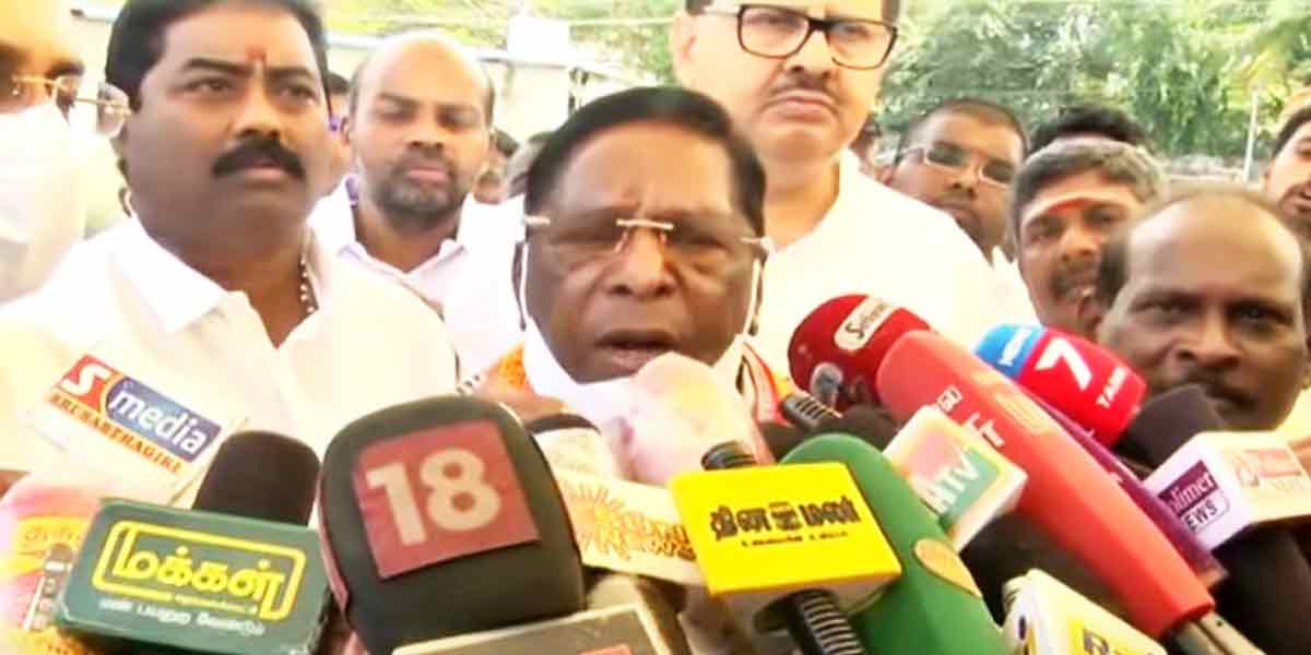 '' We have a majority '' - Chief Minister Narayanasamy interview