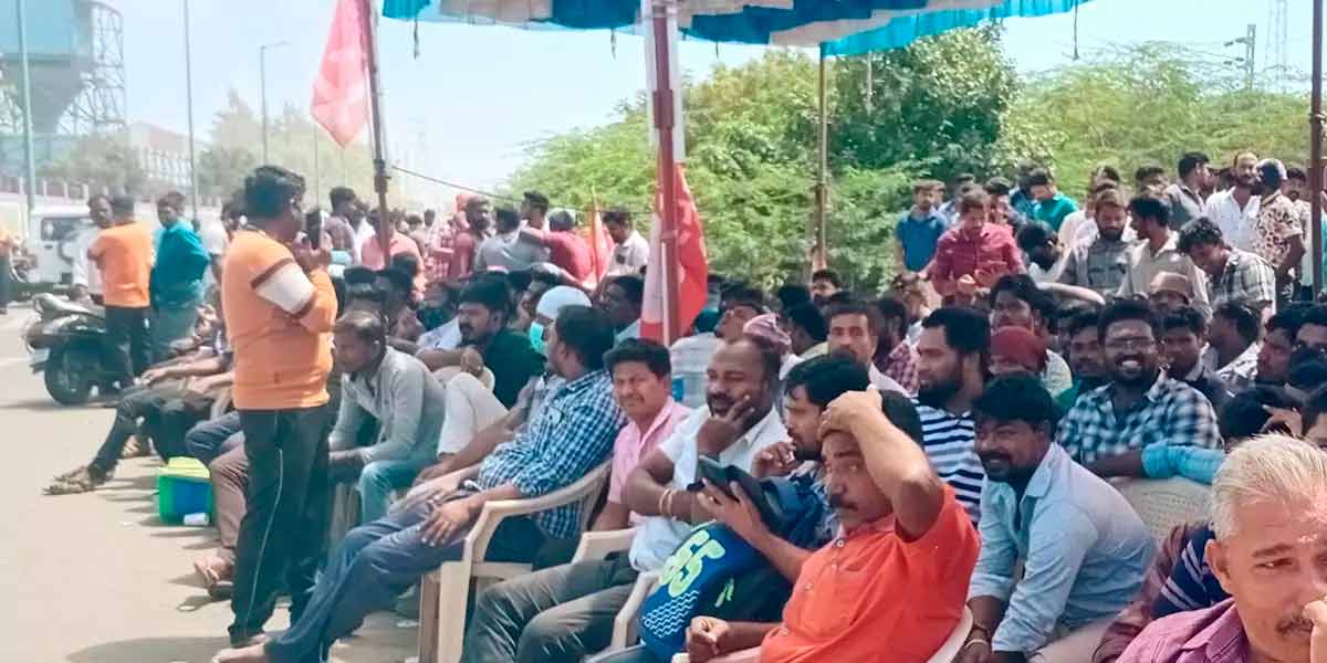 NTPL contract workers strike for 6th day
