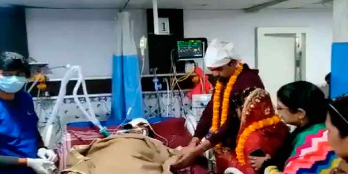 Mother's Desire; Wedding in ICU-Video goes viral
