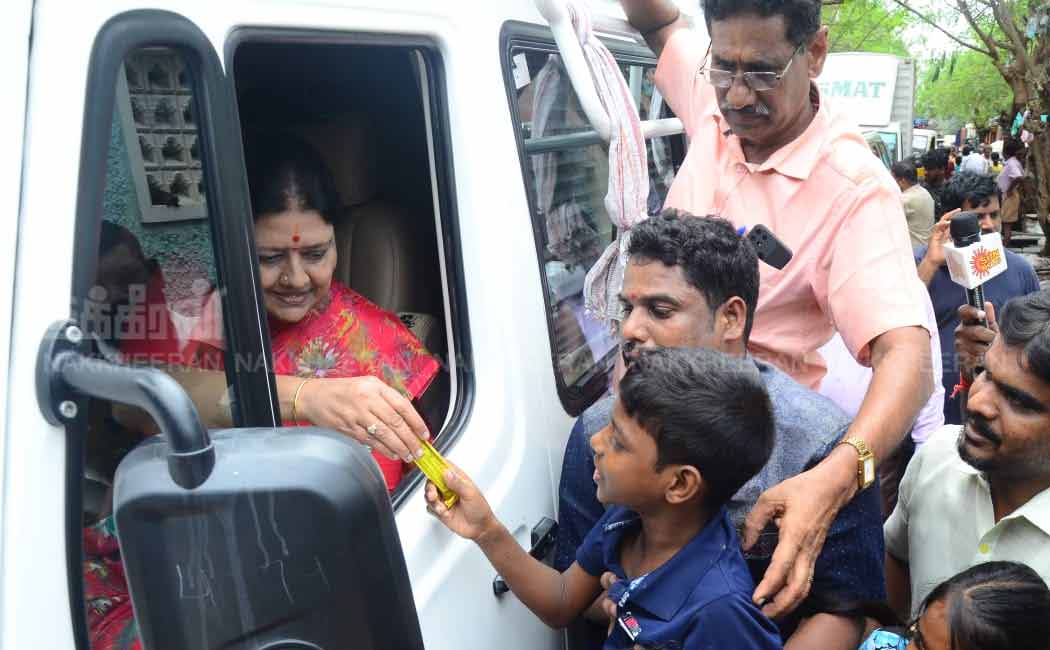 Sasikala who provided relief to the people!