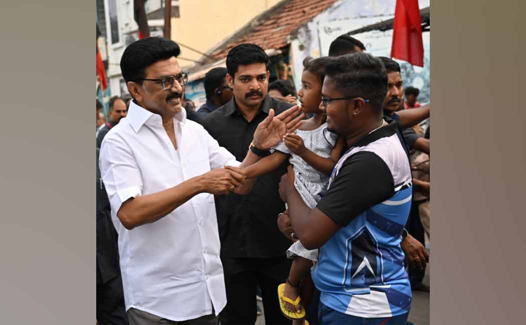 CM MK Stalin gets a rousing welcome