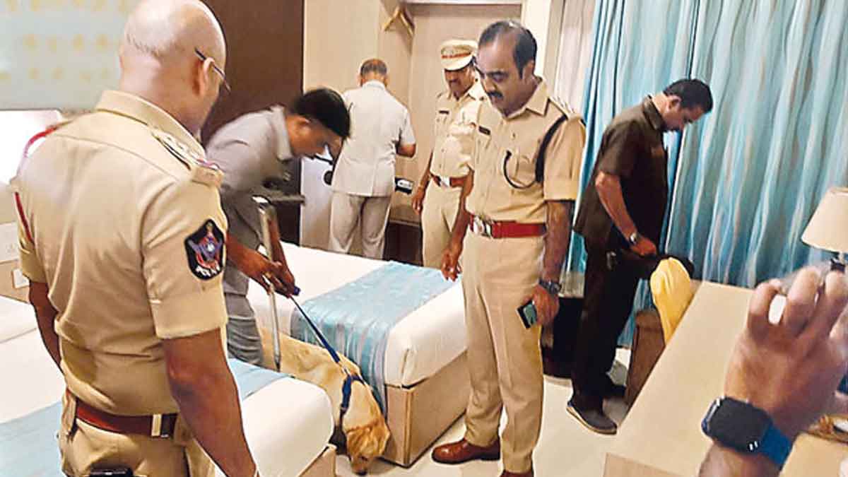Bomb threat in the name of Jaffer Sadiq; Busy in Tirupati